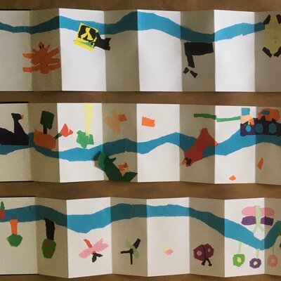 First Collages of the River - Collage start rivers - 1